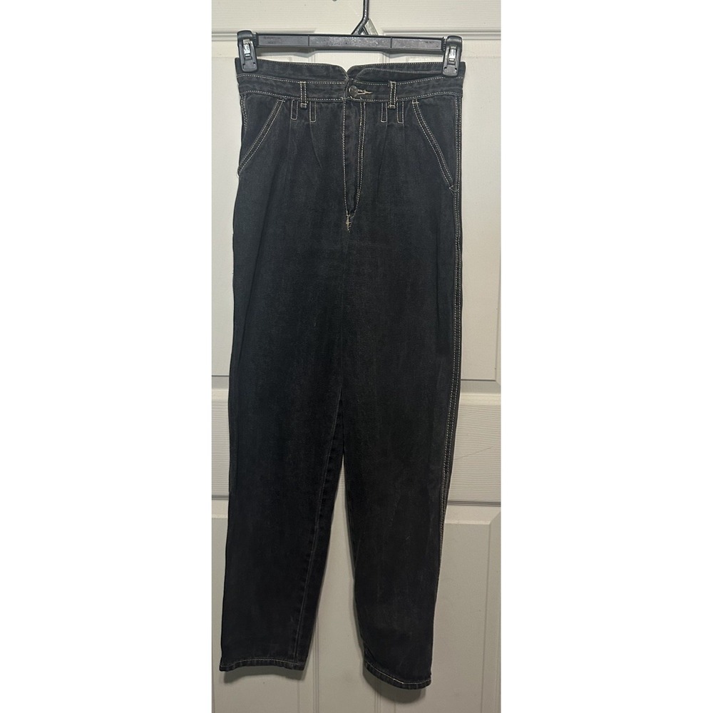 Vintage Gitano Women's High Waisted Straight Black Jeans  Size 8 Short 90's